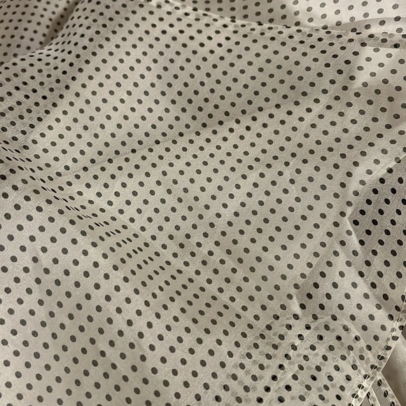 VINTAGE Banana Republic Silk Chiffon Dotted Swing Circle Skater Skirt size 4 - Picture 15 of 17